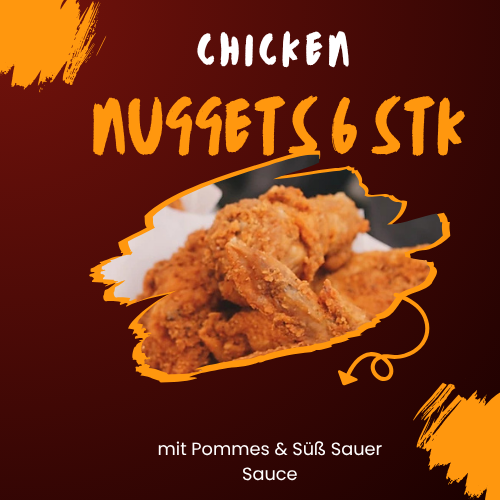 Chicken Nuggets 6 Stk.